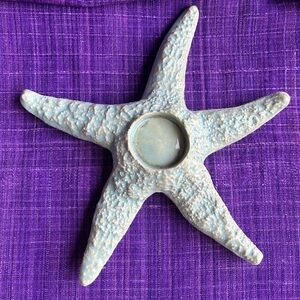 Studio Pottery Starfish Tealight Holder